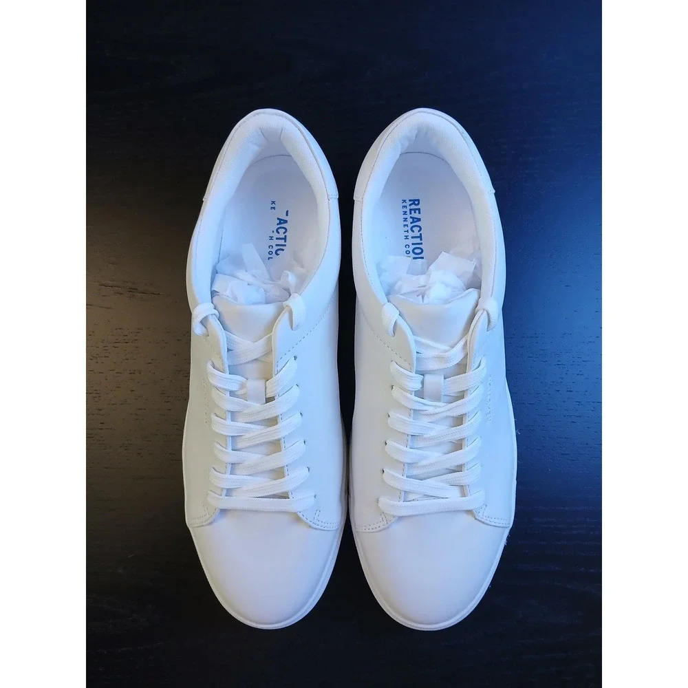 Kenneth Cole Reaction KRJAVON-O white Low Top Sneakers Men's 12 M New